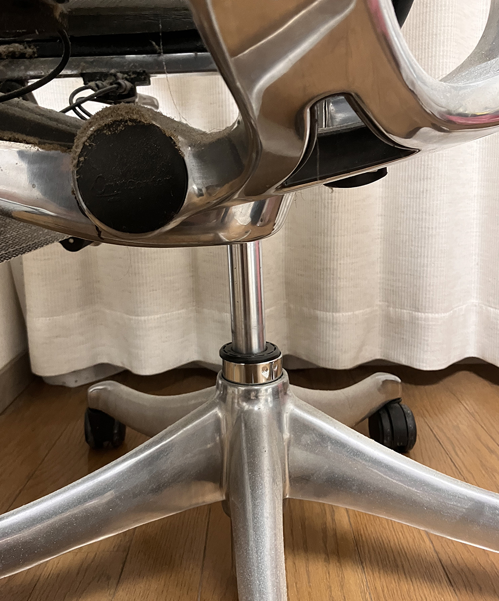 買い替え前のシリンダー（最高位置）