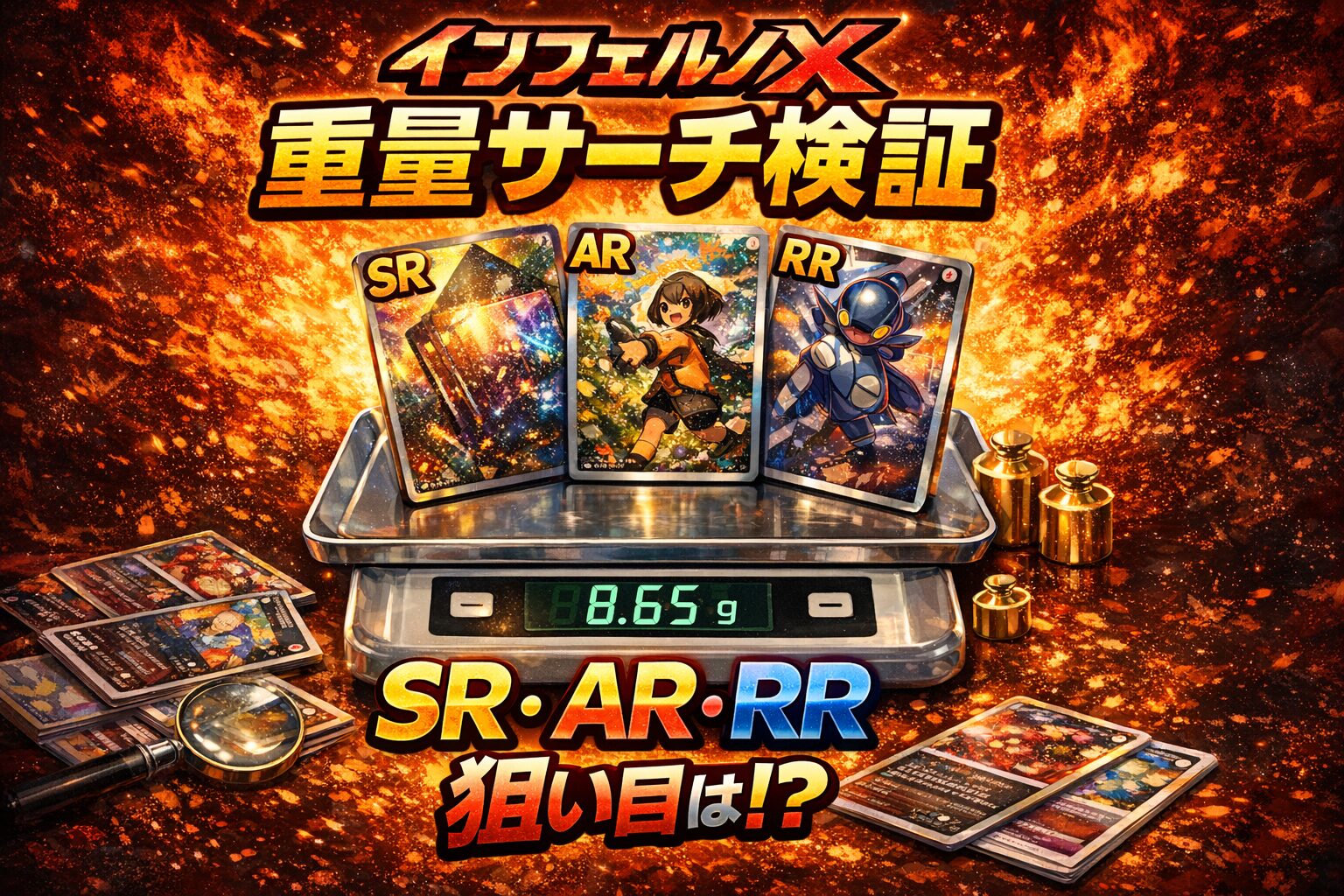 【第8弾】インフェルノX 重量サーチ検証|SR・AR・RRの境界と“当たり帯”の再現性を読み解く